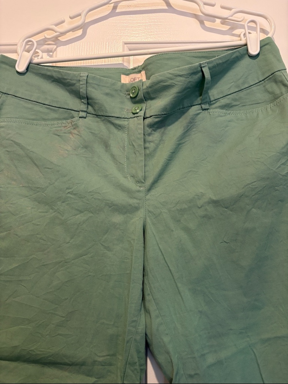 NWOT LOFT Mint Green Casual Pants, size 12 - Picture 4 of 10